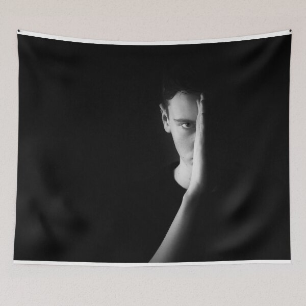 Item preview, Man Black and White Portrait   designed and sold by AlderBlack.