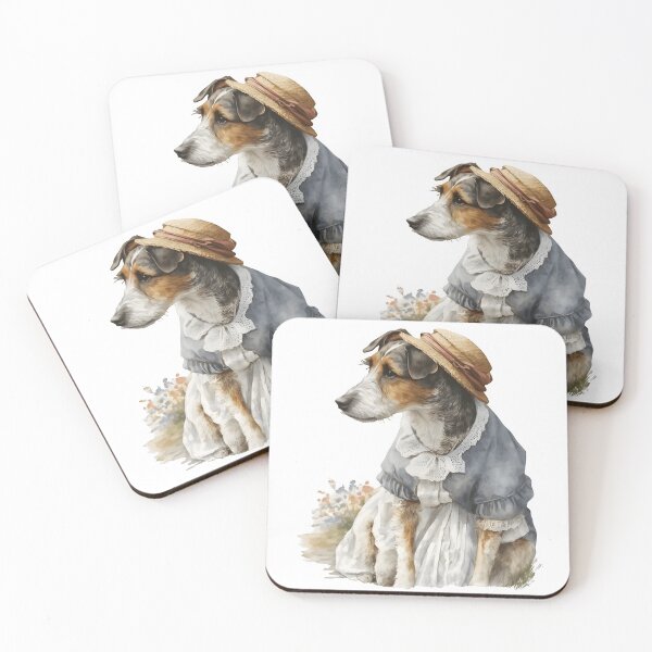 Item preview, Tasha Tudor (Beatrix Potter) Style Dog with bonnet designed and sold by dzineNJ.