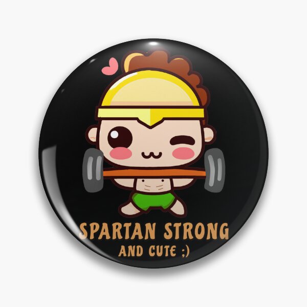 Item preview, Cute Spartan Strong Kawaii Gift designed and sold by InkyGenies.