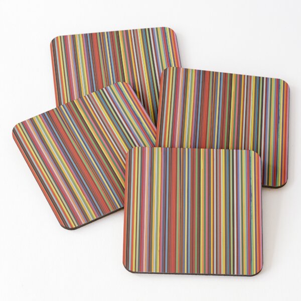 Item preview, Multi-colored striped pattern designed and sold by Donkey's Salad.
