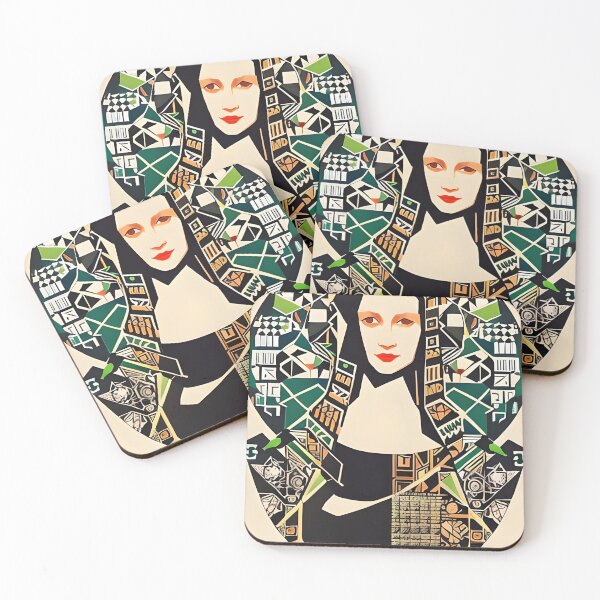 Item preview, Divine Geometry: Geometric Rendition of Mona Lisa as a Sacred Figure designed and sold by Beto Santos.