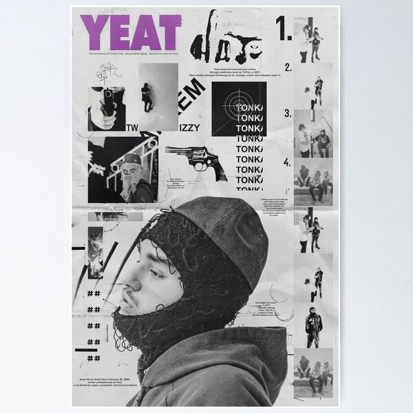 Yeat up 2 Me Custom Album Cover Hip Hop Wall Art yeat -  in