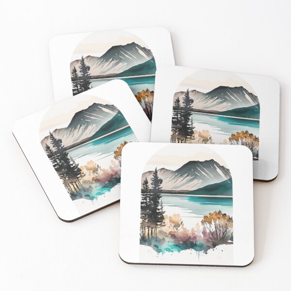 Item preview, Lake Clark National Park Boho Watercolor Arch designed and sold by PikoApparel.