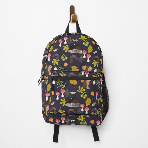 Item preview, Meet me by the toadstools woodland animals and nature pattern designed and sold by Naty Design Prague.