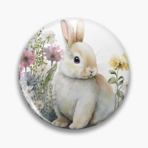Item preview, Watercolor Bunny Rabbit designed and sold by Juliascutecornr.