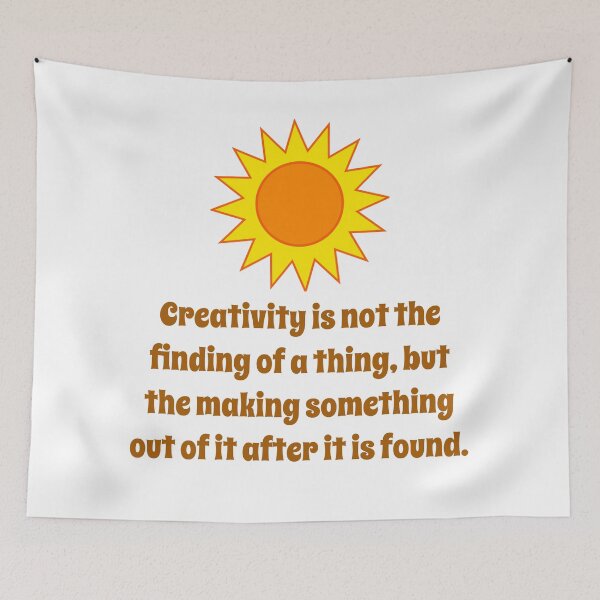Item preview, Creativity Is Not The Finding - Creativity Quote designed and sold by CrankyOldDude.