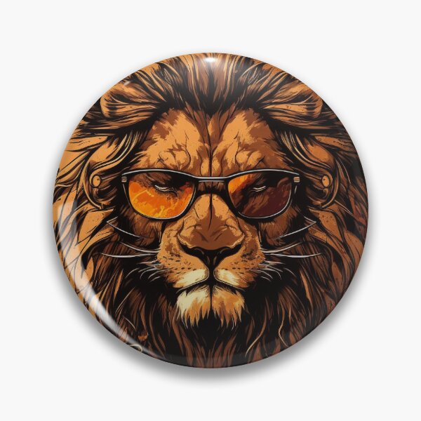 Item preview, Lion 3D Animal Glasses designed and sold by Print-Online.