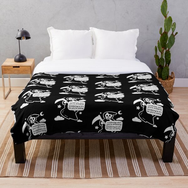 Item preview, Grim Reaper divertido, preguntándose qué estás soñando broma, humor gótico designed and sold by boldshirts.