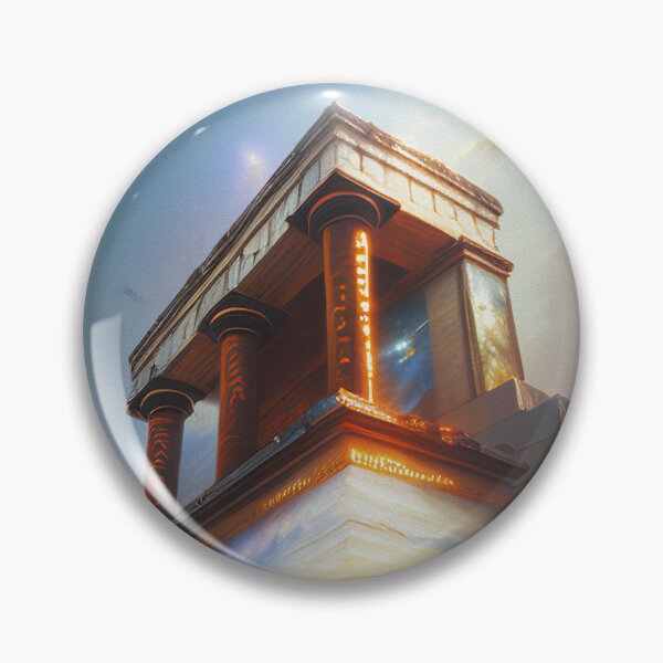 Item preview, "Futuristic Knossos Palace v2" Uncovering the Mystery. An Exploration of Ancient Greek Art and Culture. designed and sold by nicpa-art.