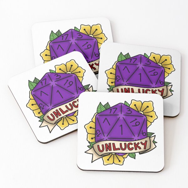 Item preview, ‘Unlucky’ D20 Dice Roll designed and sold by Ames-O-Art.