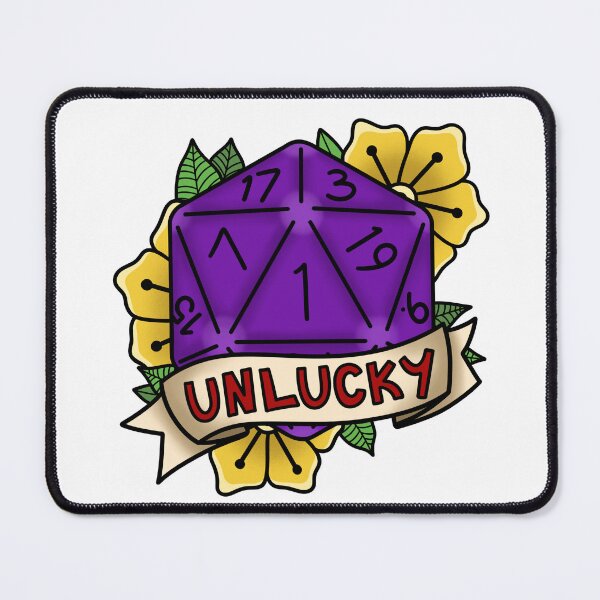 Item preview, ‘Unlucky’ D20 Dice Roll designed and sold by Ames-O-Art.