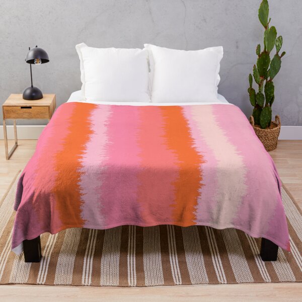Item preview, Pink and Orange, Fuzzy Stripes  designed and sold by OneThreeSix.