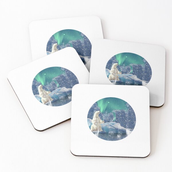 Item preview, Northern Aurora Borealis Lights Polar Bear designed and sold by gillys.