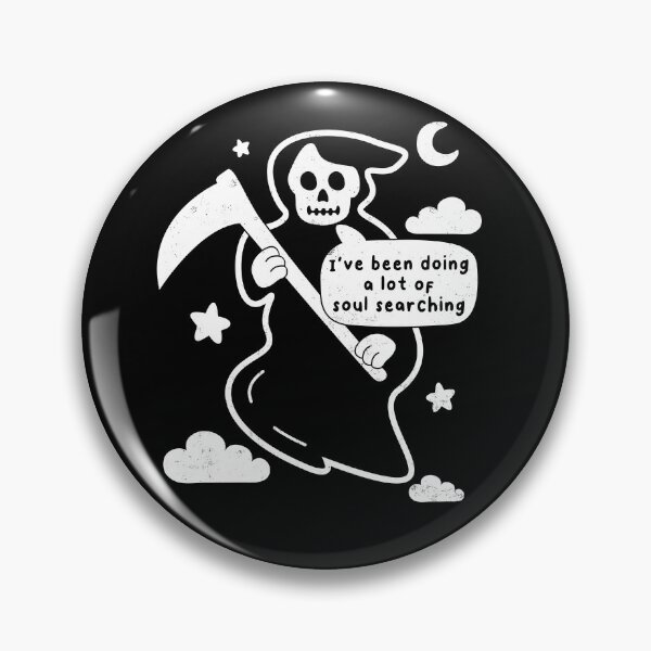 Item preview, Funny Grim Reaper, Soul Searching Joke, Goth Humor designed and sold by boldshirts.