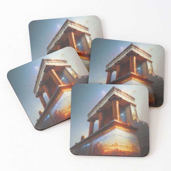 Item preview, "Futuristic Knossos Palace v2" Uncovering the Mystery. An Exploration of Ancient Greek Art and Culture. designed and sold by nicpa-art.