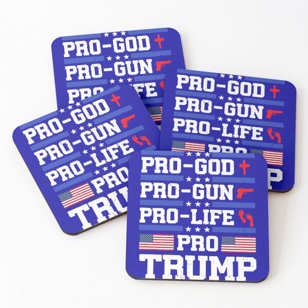 Item preview, Pro-God Pro-Gun Pro-Life Pro Trump American Flag   designed and sold by Teacher83.