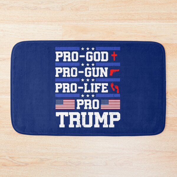 Item preview, Pro-God Pro-Gun Pro-Life Pro Trump American Flag   designed and sold by Teacher83.