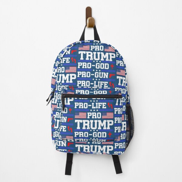 Item preview, Pro-God Pro-Gun Pro-Life Pro Trump American Flag designed and sold by Teacher83.