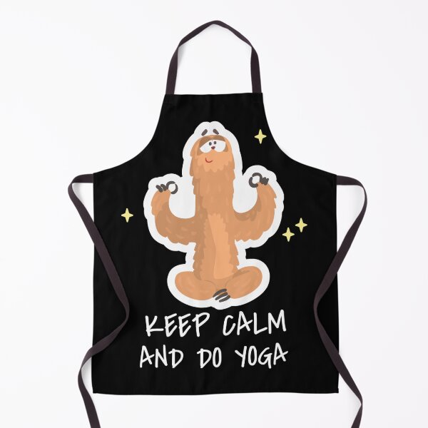 Aperçu de l'œuvre Keep calm and do yoga créée et vendue par AdrianShirt.