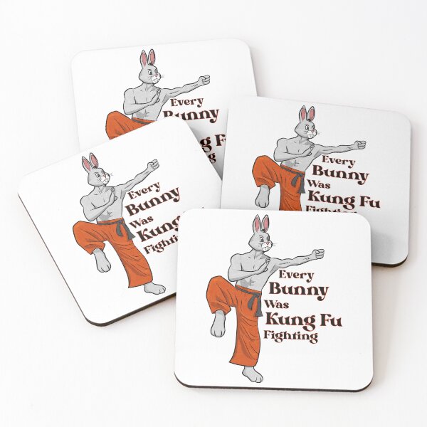 Item preview, Every Bunny Was Kung Fu Fighting (textured version) designed and sold by toolongdidntdraw.