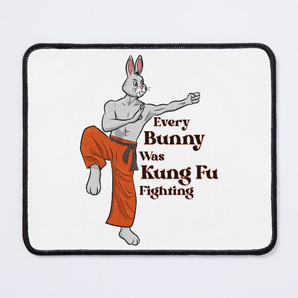 Item preview, Every Bunny Was Kung Fu Fighting (textured version) designed and sold by toolongdidntdraw.