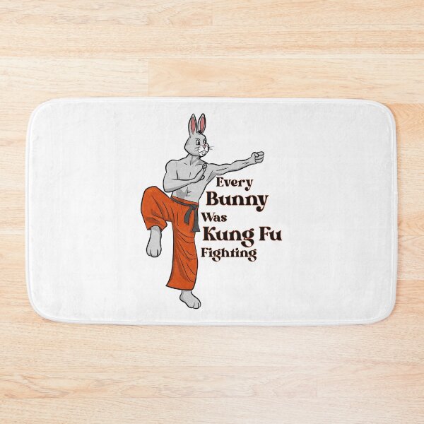 Item preview, Every Bunny Was Kung Fu Fighting (textured version) designed and sold by toolongdidntdraw.
