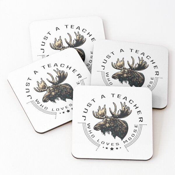 Item preview, just a teacher who loves moose designed and sold by amersoliman.
