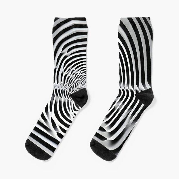 Optical Illusion, visual illusion Socks