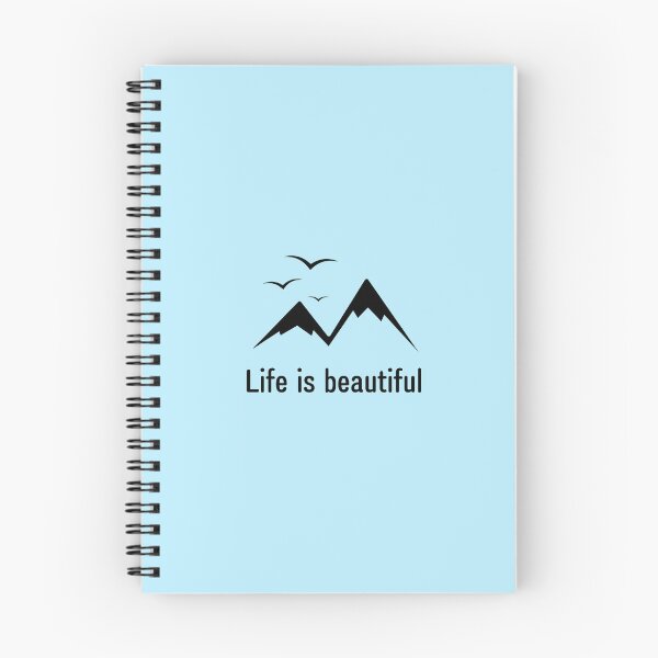 Item preview, Life is beautiful quote minimalist drawing designed and sold by Jahanii.