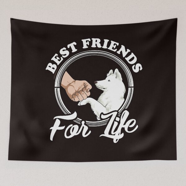 Item preview, Samoyed Lover Design Funny Samoyed Shirt "Best Friends For Life" designed and sold by adsman68.