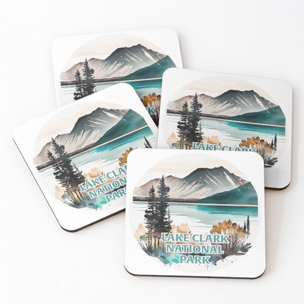 Item preview, Lake Clark National Park Boho Watercolor Circle designed and sold by PikoApparel.
