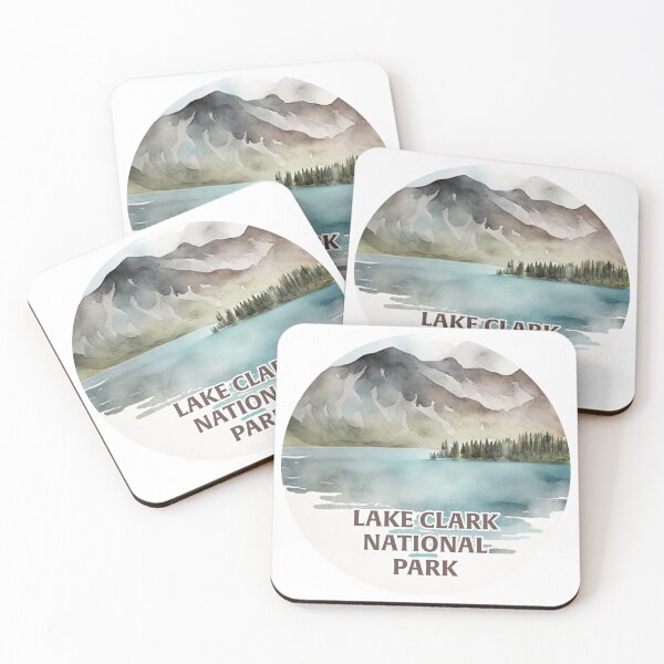Item preview, Lake Clark National Park Boho Watercolor Circle designed and sold by PikoApparel.