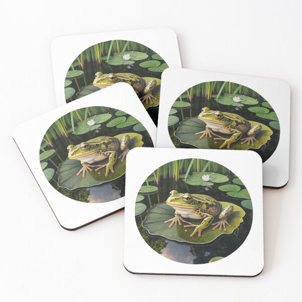 Item preview, Hop into Nature: Frog on a Lilly Pad Design designed and sold by OAK231.