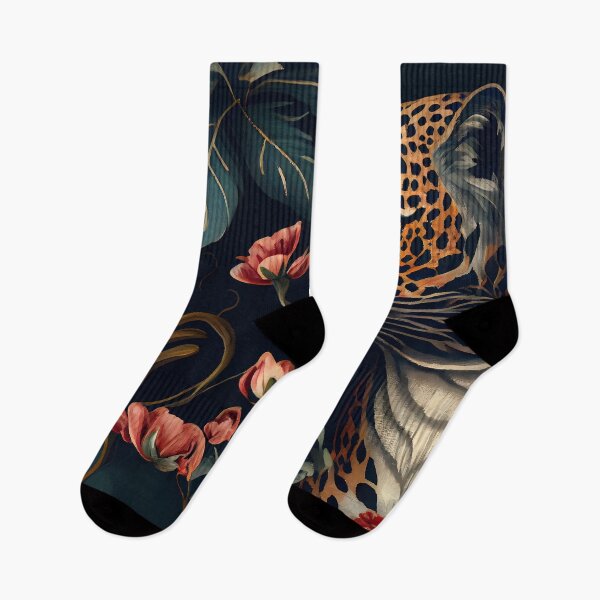 Item preview, Large Cat Amongst The Flowers: Digital Art Illustration designed and sold by MTJ-Mushrooms.