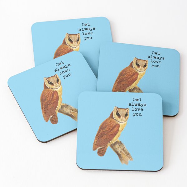 Item preview, owl always love you (blue) designed and sold by Madame Memento.