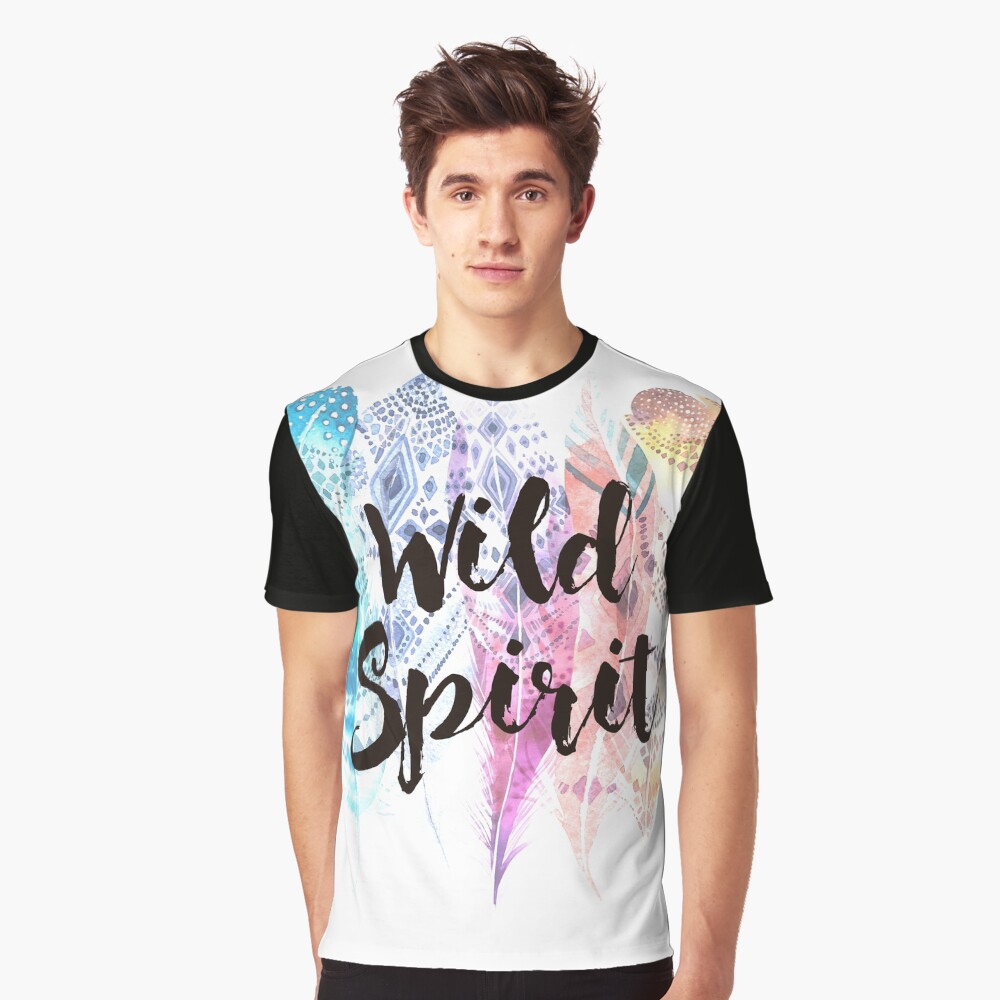 Vista previa del artículo con la obra «Camiseta gráfica», diseñado y vendido por weloveboho.