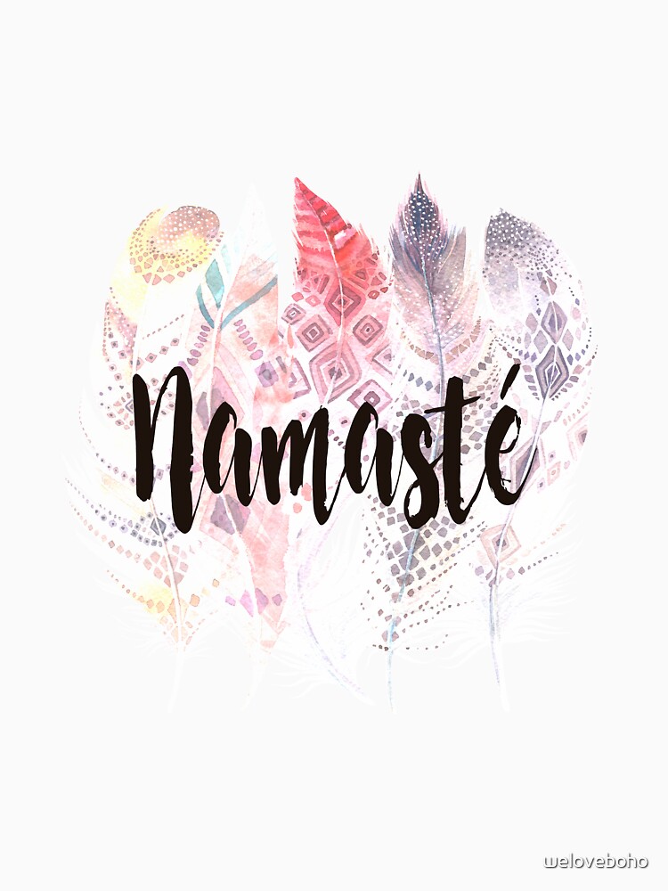 Imagen 7 de 7, Camiseta clásica con la obra Namasté, diseñada y vendida por weloveboho.