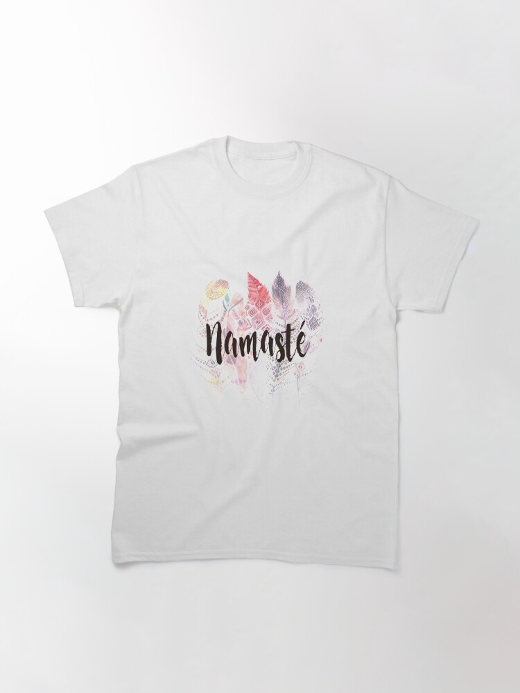 Imagen 2 de 7, Camiseta clásica con la obra Namasté, diseñada y vendida por weloveboho.