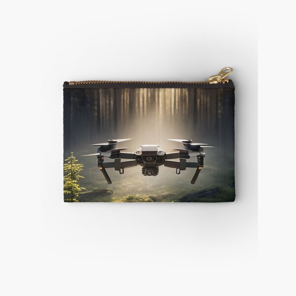 Item preview, Drone Hovering in a Forest Clearing, AI Generated designed and sold by AirbornePrints.