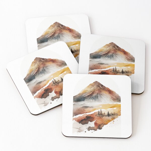 Item preview, Lassen Volcanic National Park Boho Watercolor Arch designed and sold by PikoApparel.