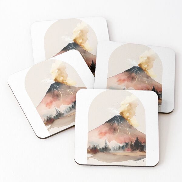 Item preview, Lassen Volcanic National Park Boho Watercolor Arch designed and sold by PikoApparel.