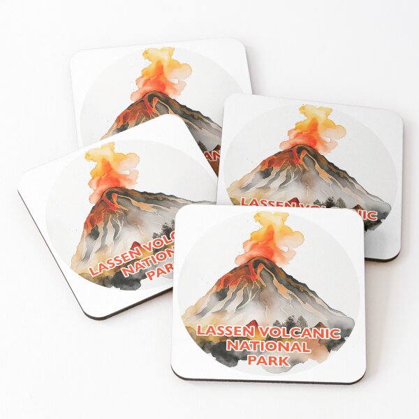 Item preview, Lassen Volcanic National Park Boho Watercolor Circle  designed and sold by PikoApparel.