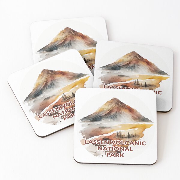 Item preview, Lassen Volcanic National Park Boho Watercolor Circle designed and sold by PikoApparel.