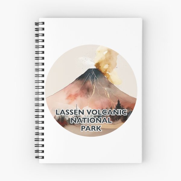 Item preview, Lassen Volcanic National Park Boho Watercolor Circle designed and sold by PikoApparel.
