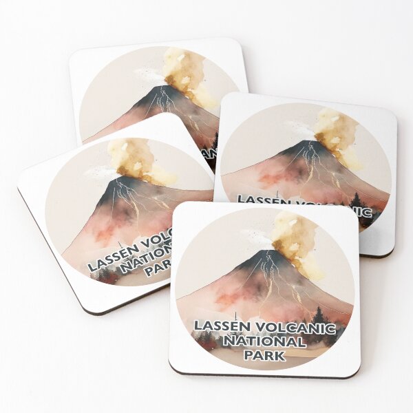 Item preview, Lassen Volcanic National Park Boho Watercolor Circle designed and sold by PikoApparel.