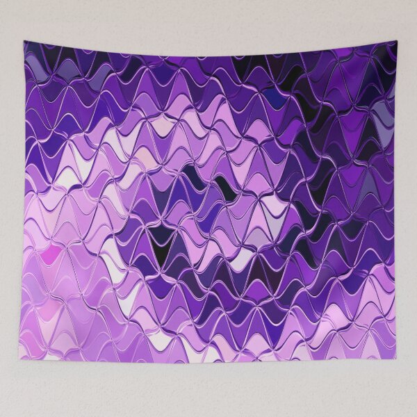 Item preview, Violet and mauve metallic polygon abstract 3D rendering designed and sold by mennawagih7.