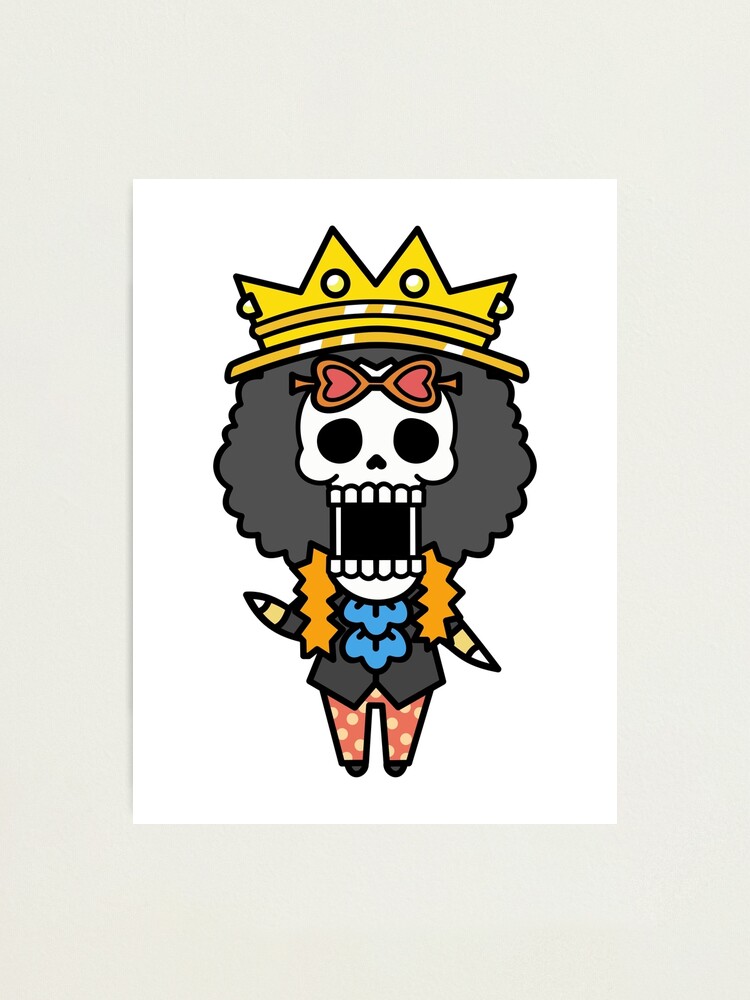 Brook chibi One Piece (post time-skip outfit) Photographic Print