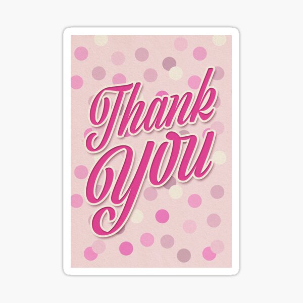 Thank You Sticker