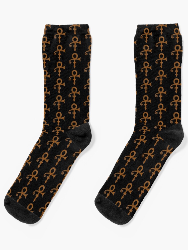 Prince Symbol Socks (Black/Gold)