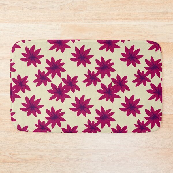 Item preview, Sweet and Simple Retro Red Flowers On Yellow designed and sold by Fine Prints.